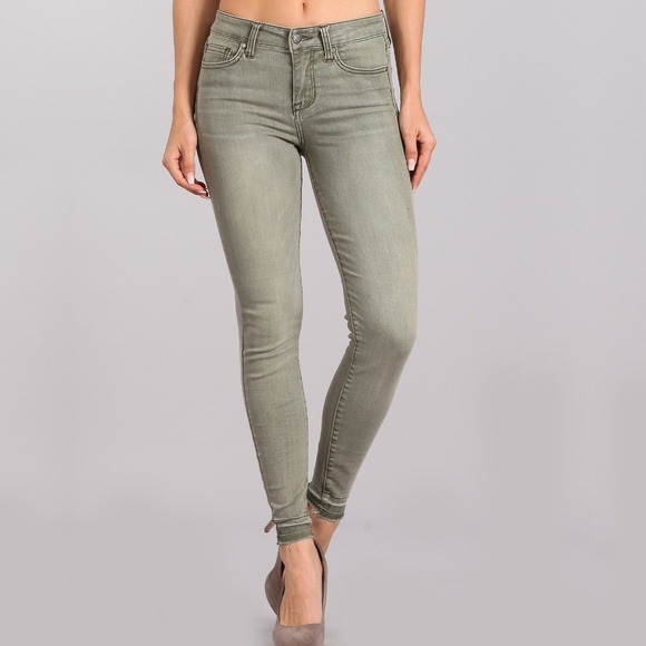 Celebrity Pink Denim - Green Skinny Jeans Celebrity Pink